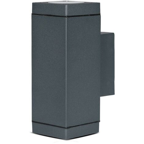 Applique LED V-TAC avec douille GU10, double faisceau, gris IP44 (1/5)