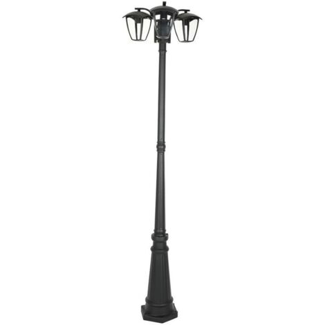 V-TAC VT-740 Lampe de jardin noir graphite 3xE27 ampoule 199CM Rainproof IP44 - SKU 7063 (1/5)