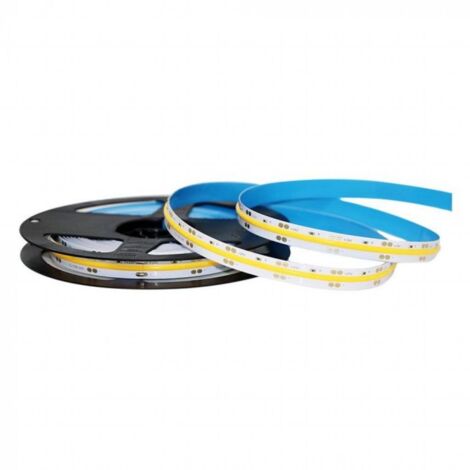 V-TAC VT-512 Led Strip 1000lm/mt 24V COB strip 5Mt 12W/mt kaltweiß 6000K CRI90 IP20 - SKU 2651 (1/5)