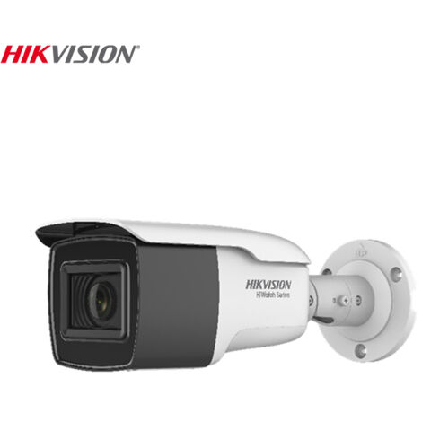 Hikvision – Caméra bullet 4 en 1 8Mpx HWTB381Z – UHD 4K – Objectif motozoom 2,7-13,5mm – Angle de vue 108,1°-45,6° – IP66 pour extérieur