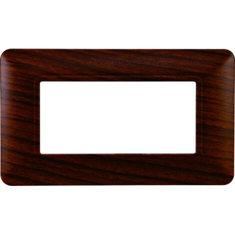 Plaque compatibles Bticino Matix 4 modules plastique couleur radica