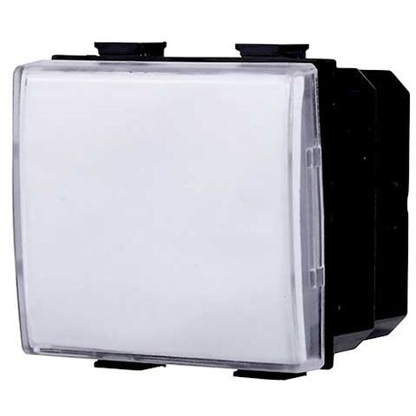 Poussoir porte étiquette compatible Bticino Matix couleur Blanc