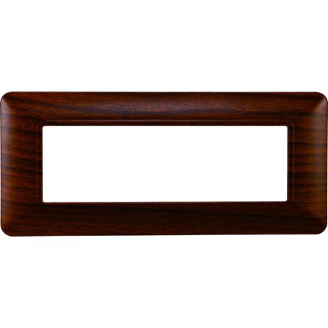 Plaque compatibles Bticino Matix 6 modules plastique couleur radica (1/4)