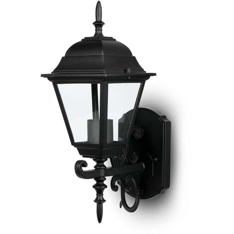 V-TAC VT-760 Applique du jardin petit Lamp IP44 Facing Up E27 Noir Mat Holder - sku 7519 (1/5)