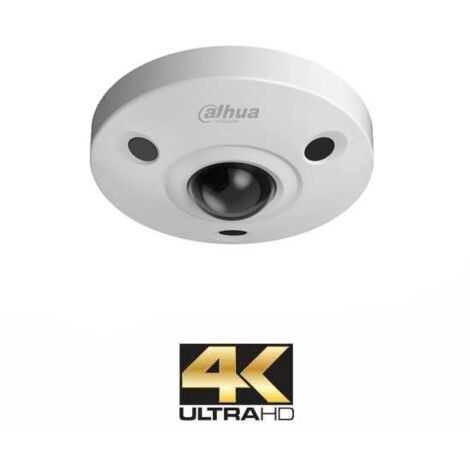 Camera Anti-vandalisme Dôme IP ULTRA HD 4K Dahua 12Mpx Fisheye