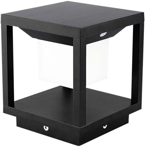 V-TAC 2W carré extérieur led solaire avec capteur de mouvement au sol pir couleur noire 3000k IP65 sku 6805 (1/8)