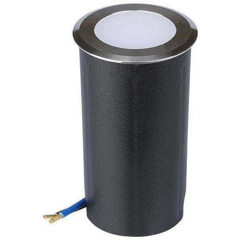 V-TAC VT-1151 Spot piétinable led souterrain 1W blanc froid 6400K rond aluminium argent IP67 - sku 211464 (1/5)