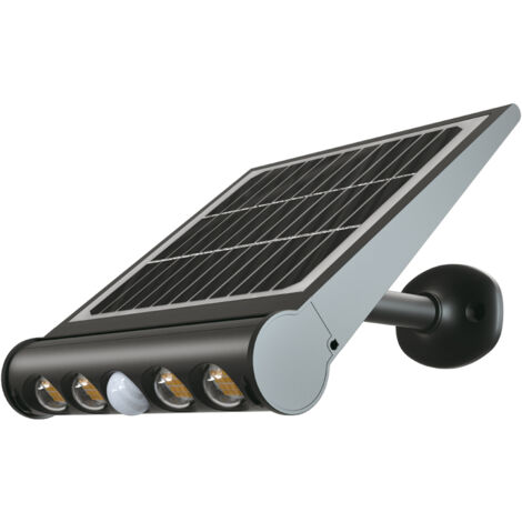 V-TAC VT-11108 Lampe de jardin à led solaire 8W avec panneau solaire extérieur avec capteur de mouvement pir 6400k IP65 sku 6850 (1/8)