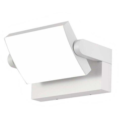 V-Tac – Applique murale LED rotative IP65 étanche – Aluminium blanc – 17W 2520 lumens – Lumière blanche chaude 3000K – Angle de rayonnement 350°