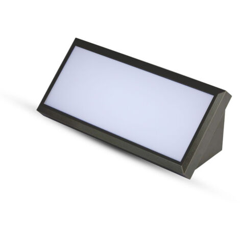 V-Tac – Applique murale LED rectangulaire 12W blanc chaud 3000K – Indice de protection IP65 – Pour éclairage extérieur – 6807 - VT-8054