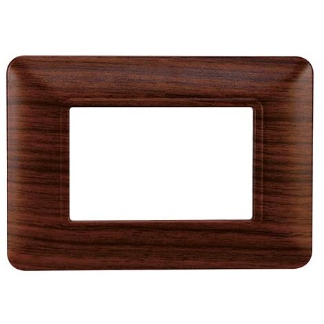 Plaque compatibles Bticino Matix 3 modules plastique couleur radica