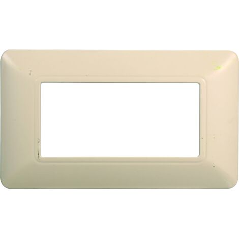 Plaque compatibles Bticino Matix 4 modules plastique couleur sable