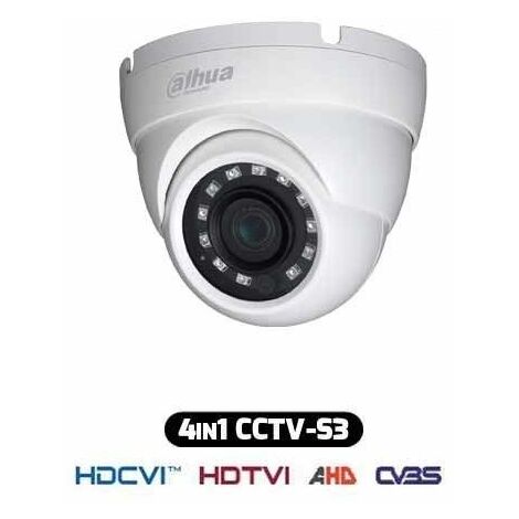 Dahua HAC-HDW1000R caméra dome HDCVI 4IN1 hybride hd 720p 1Mpx 2.8MM osd