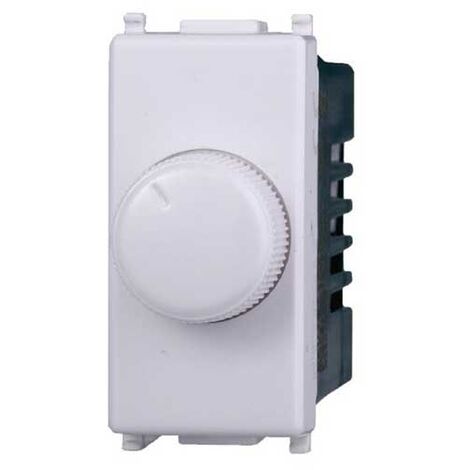Variateur charges dimmables compatible Vimar Plana pour charges résistives 100W-1000W couleur blanc Ettroit EV1301