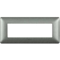 Plaque AM4806TBC à 6 modules - Série MATIX Bticino blanche ciment