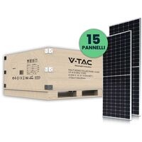 Kit photovoltaïque 6KW (6.15 KW) Ensemble de 15 pcs Panneau solaire photovoltaïque monocristallin Module en alliage d&39aluminium 410W et verre trempé Étanche IP68 - sku 11552