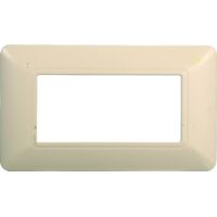 Plaque compatibles Bticino Matix 4 modules plastique couleur sable