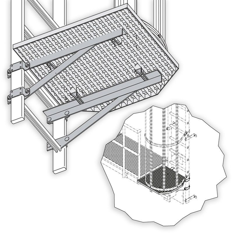 SafeClamp Leiterklemme - Dachträger RAS21P 2 Stück von Rhino