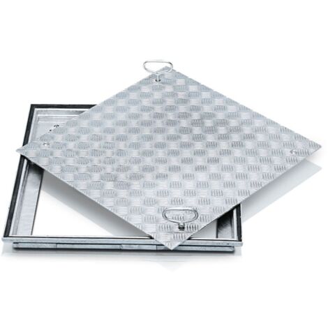 Zarges Schachtabdeckung aus Edelstahl mit Deckplattel 1000 mm x 1000 mm (1/3)