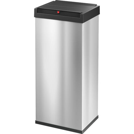 Hailo Big-Box Swing XL, Großraum-Müllbox, 52 ltr, Edelstahl