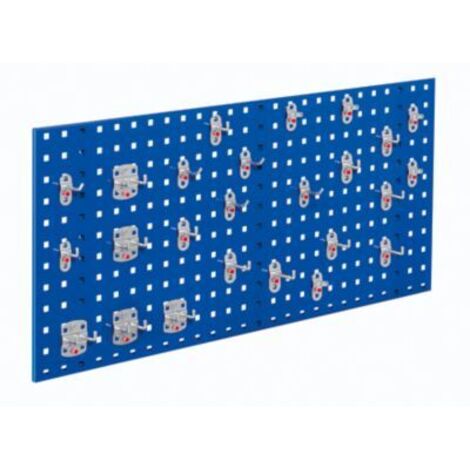 Kappes ®RasterPlan Einsteigerset 8 1x Lochplatte 1000x450mm 1x Werkzeughaltersortiment 25-teilig Enzianblau RAL 5010