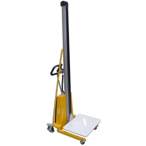 qteck Semi-elektrische Minilifter mit Plattform 470x600mm und 125-2000mm Hubhöhe 150kg Hubkraft (1/3)