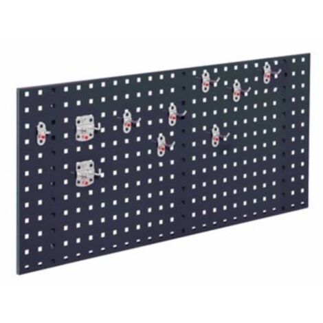 Kappes ®RasterPlan Einsteigerset 5 1x Lochplatte 1000x450mm 1x Werkzeughaltersortiment 10-teilig Anthrazitgrau RAL 7016