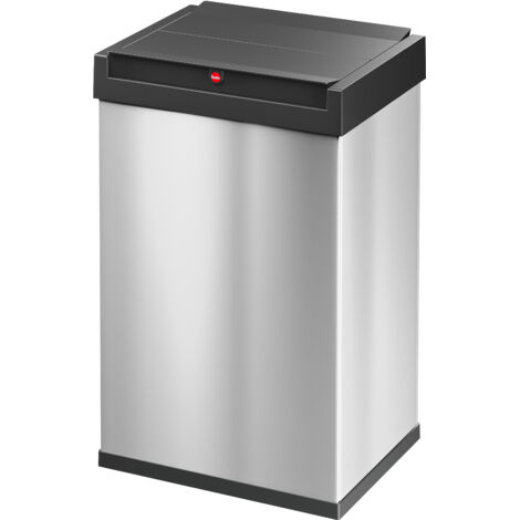 Hailo Big-Box Swing L, Großraum-Müllbox, 35 ltr, Edelstahl