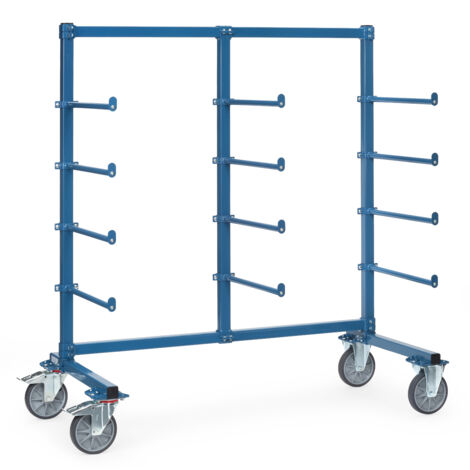 Fetra Tragarmwagen 1200x800mm, 12 Tragarme einseitig ohne PVC-Schlauch mit Abrollsicherung (1/2)