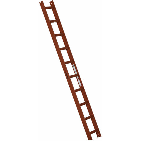 Euroline Premium Kaminkehrerleiter 10 Sprossen RAL8004 Rot