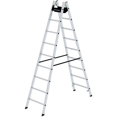 Günzburger Steigtechnik Sprossen-Stehleiter 2 x 9 Sprossen - 011155