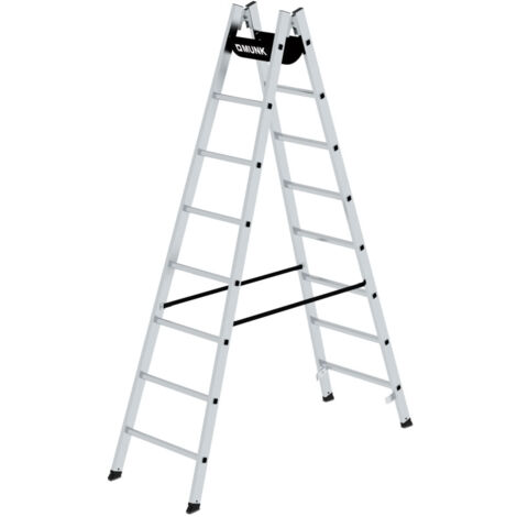 Günzburger Steigtechnik Sprossen-Stehleiter 2 x 8 Sprossen - 033016