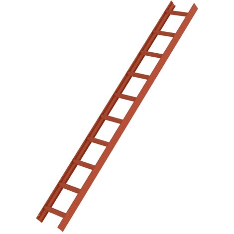 Günzburger Steigtechnik Dachleiter rot 10 Sprossen - 011115