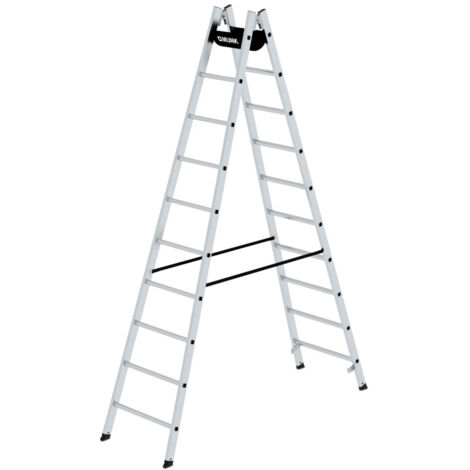 Günzburger Steigtechnik Sprossen-Stehleiter 2 x 10 Sprossen - 033020