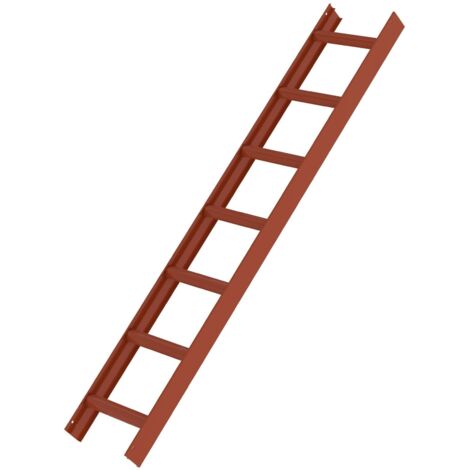 Günzburger Steigtechnik Dachleiter rotbraun 7 Sprossen - 011205