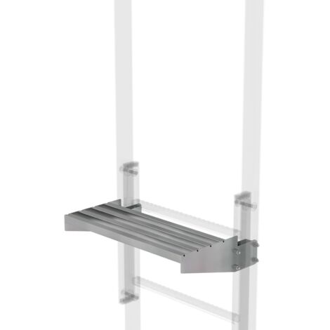 Günzburger Steigtechnik Ausstiegstritt Stahl-verzinkt 520 mm Spaltbreite 250 mm - 063969