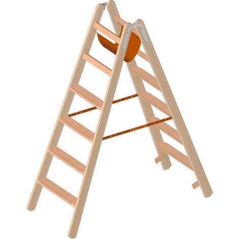 Layher Le Holz - Stufen - Stehleiter 2X6