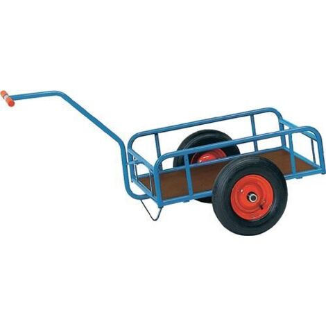 Fetra Handwagen mit Geländer 250mm hoch 1145x545mm Ladefläche Luftbereifung