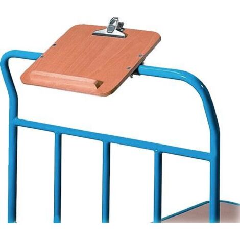 Schreibtafel HO m.Papierklammer u.Stiftablage f.Plattformwagen DIN A4 quer FETRA (1/2)