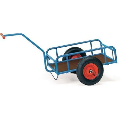 Fetra Handwagen mit Geländer 250mm hoch 795x445mm Ladefläche Luftbereifung