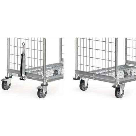 Deichsel und Kupplung für Kommissionierwagen Ladeflächenbreite 610mm FETRA (1/2)