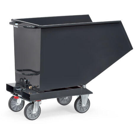 Muldenkipper Inh.450l L1374xB730xH1072mm grau o.Ablasshahn FETRA (1/5)