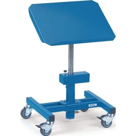 Materialständer Ladefl.-L510xB410mm verstellb.H.510-700mm brillantblau fahrbar (1/2)