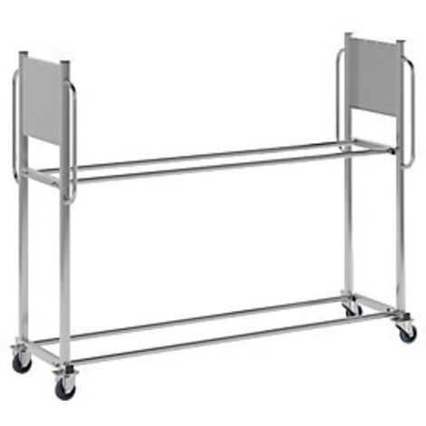 Kongamek Reifentransportwagen 2030x720x1580mm mit 2 Ebenen, verstellbar 300kg Tragkraft mit Bremse (1/2)