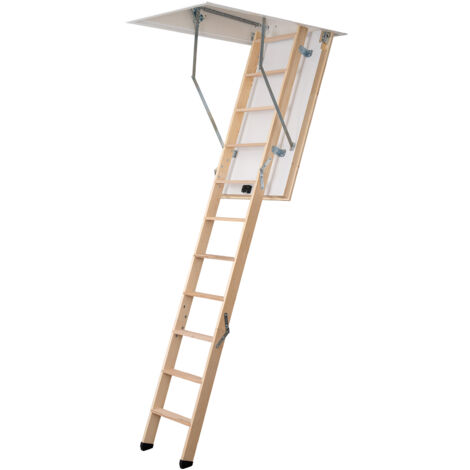 Dolle Bodentreppe extra 3-teilig bis 285cm Raumhöhe mit U-Wert 0,77 Deckenöffnung 120x70cm (1/5)