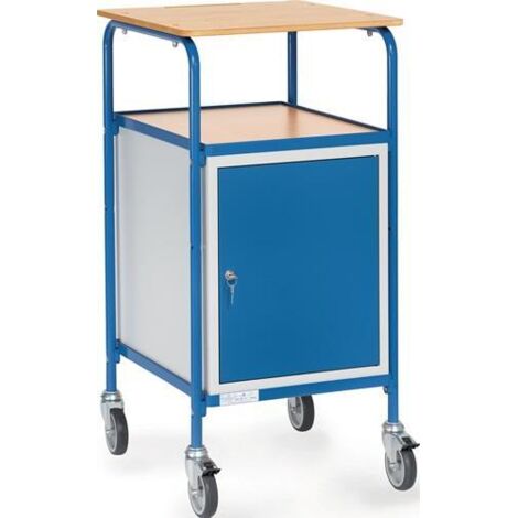 Fetra Rollpult mit gerader Schreibfläche, Schrank und Ablageboden (1/2)