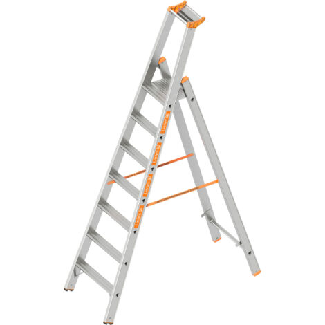 Layher Topic 1064 Stufenstehleiter 7 Stufen