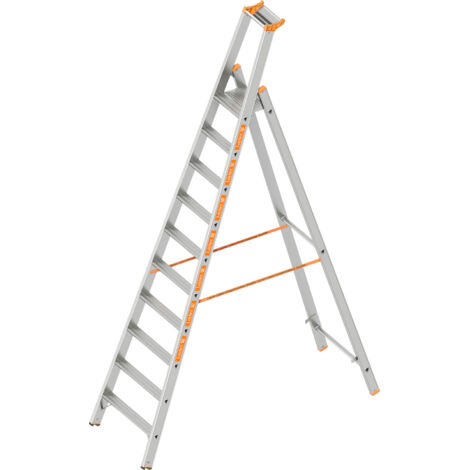 Layher Topic 1064 Stufenstehleiter 10 Stufen