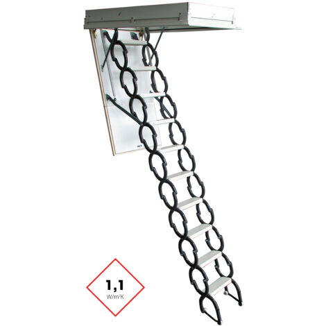 Minka Bodentreppe Euro Star mit U-Wert 1,1 W/m2K 220-300cm Raumhöhe 90x70cm Deckenöffnung