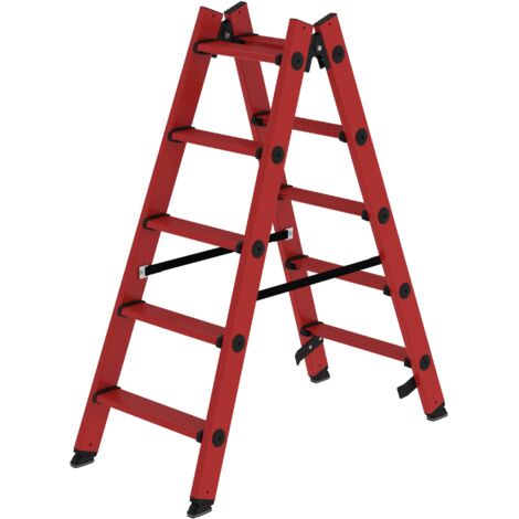 MUNK GFK- Stufenstehleiter 2x5 Stufen